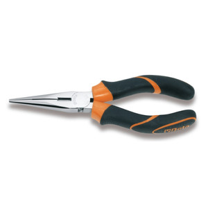 Pince à bec long extra longue avec poignée bimatière moletée chromée pour diverses tâches - Product Image 1