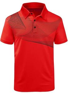 Fabricant de polo de golf à manches courtes en polyester 100% pour hommes, tissu tricoté en jersey respirant avec logo à motif imprimé - Product Image 3
