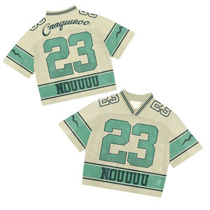 Streetwear à la mode rétro culture chemise de Football américain personnalisé sublimé impression maille maillot de Football américain - Product Image 3