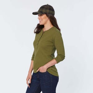 Women Long Sleeve <b>Henley</b> <b>Shirt</b> - Classic Button-Up Design, Soft and Comfortable for Everyday Casual Wear - Product Image 2