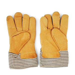 ถุงมือความปลอดภัยหนังวัวคุณภาพดีที่สุด ถุงมือริกเกอร์ ถุงมือทํางานของแคนาดาสําหรับอุตสาหกรรม - Product Image 3