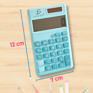 Calcolatrice Solare Digitale Ecologica in Plastica ABS, Alimentata a Batteria, per Uso Scolastico e con Calendario - Product Image 3