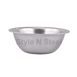 Cuenco para mezclar de acero inoxidable de diseño clásico Vintage de alta calidad, cuenco único para utensilios de cocina - Product Image 1