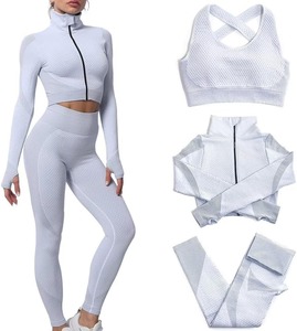 Ensemble de vêtements de yoga respirant imprimé pour femmes, automne-hiver, soutien-gorge de sport sans couture, leggings, spandex/polyester, conçu pour le haut niveau - Product Image 5