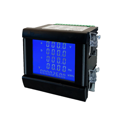 Digital Multifunction Three Phase Power Energy Meter LCD Display High Accuracy 0.2-0.5 Industrial Application Electric