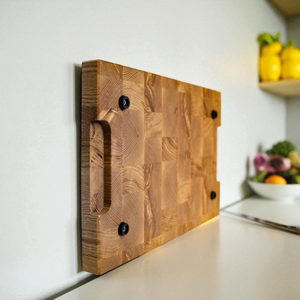 Planche à découper en bois robuste Bloc de coupe de grain d'extrémité Ustensiles de cuisine Fournisseur du Vietnam - Product Image 2