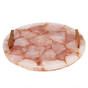 Vente en gros 2025 Plateau en agate en grès fabriqué à la main de qualité supérieure, salle à manger et décoration élégantes à bas prix - Product Image 3