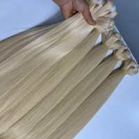 Extensions de cheveux humains Remy blondes 613 lisses, double trame, 100g, lots de cheveux vierges toutes couleurs, vente en gros Vietnam