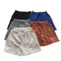 Pantalones Cortos Deportivos de Algodón Transpirable para Hombre, Cintura Elástica Alta, Casuales de Verano