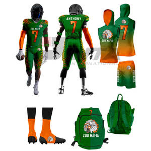 Uniforme de fútbol americano personalizable para jóvenes, uniforme de fútbol americano transpirable de secado rápido - Product Image 1