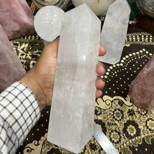 Torre de Cuarzo Natural Transparente de Gran Tamaño, Cristal de Roca, Obelisco, Punta de Cuarzo Pulida, Generador de Cristal Curativo, Alta Calidad para el Hogar - Product Image 6