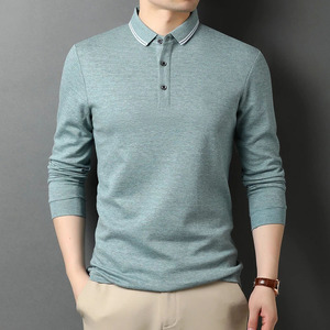 Tout nouveau printemps été à manches courtes t-shirts rayures noires et blanches Polo hommes affaires sociales sweat décontracté vêtements - Product Image 2