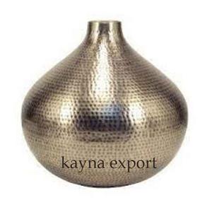 Florero Moderno de Metal Estilo Martillado para Decoración de Interiores, Florero de Lujo para Centro de Mesa - Product Image 3