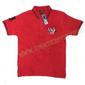 Polo de manga corta de rendimiento de secado rápido para hombre, Polo de Golf de poliéster 100% con patrón táctico 3D - Product Image 1