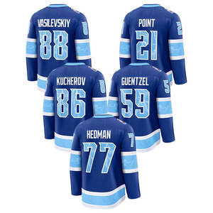 Jersey de Hockey sobre Hielo Personalizado, Uniforme de Equipo Azul Rey, Nombre y Número del Jugador Personalizados, Detalles Cosidos, Transpirable y de Alto Rendimiento - Product Image 3