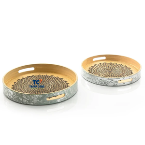 Haute Qualité Ramadan Décor Plateau En Rotin Naturel Pour Table À Manger Décor Fête Vacances Fabriqué Au Vietnam - Product Image 1