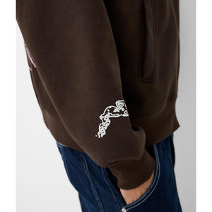 Heavy Weight <b>Plain</b> <b>Hoodie</b> Double Zipper <b>Hoodie</b> 430 Gsm Fleece Boxy Fit <b>Black</b> Oversized Zip up <b>Hoodie</b> - Product Image 5