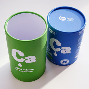 กล่องกระดาษแข็งทรงกระบอกแบบกำหนดเอง หรูหรา เป็นมิตรกับสิ่งแวดล้อม สำหรับบรรจุภัณฑ์อาหารเสริม น้ำตาล เค้ก ขวดพรีเมียม - Product Image 2