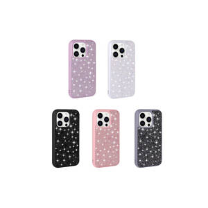 Funda Protectora de Lujo Netzy con Diseño de Diamantes Estilo Lila para iPhone 14 Pro, Funda para Teléfono Móvil con Incrustaciones de Diamantes de Imitación - Product Image 3