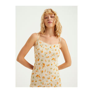 Robe midi en viscose à imprimé floral BGN ROPE HANGER S23D485 - Product Image 4