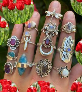 Anillo de plata 925 con forma de corazón natural en joyería de verano, precio al por mayor, joyería para regalo de aniversario, joyería recién llegada para ella - Product Image 2