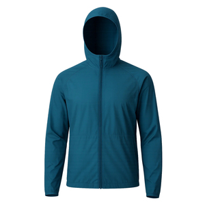 Chaqueta Cortavientos Ligera con Capucha para Hombre, Secado Rápido, Impermeable, Resistente al Viento, Protección Solar UPF 50, Talla Grande, Estilo Urbano, Invierno - Product Image 1