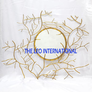 Espejo de Pared Moderno de Forma Redonda con Acabado Negro, Estilo Elegante, Hecho a Mano en India, Decoración de Hogar de Lujo - Product Image 3