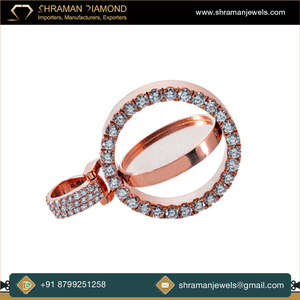 10K สีโรสโกลด์แข็งฮิปฮอปเมมโมรี่เครื่องประดับสร้อยคอเพชรสำหรับถ่ายภาพเย็น - Product Image 2