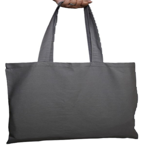 100% Cotton Reusable Shopping Tote Bags with Drawstring/Hand Length Handle Letter Pattern <b>Printed</b> Durable for Daily Use - Product Image 4