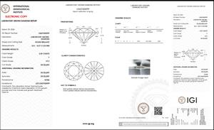 F Couleur VS2 Clarté Taille 2.50 Ct Poli Labgrown Diamant Forme Ronde HPHT-CVD Diamant Bijoux Diamants En Vrac - Product Image 5