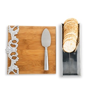 Diseño elegante Venta caliente Tabla de cortar de madera Utensilios de cocina Tabla de queso Tabla de cortar Proveedor de acero inoxidable - Product Image 2