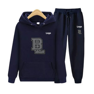 Conjunto Deportivo Casual de Invierno para Hombre, de Alta Calidad, con Cordón, Bordado Chenille, Transpirable, Ligero, Color Sólido - Product Image 4