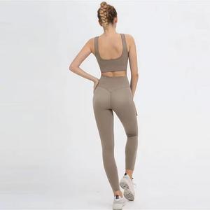 Vêtements de sport athlétiques, leggings et soutiens-gorge de sport pour femmes avec strass de grande taille pour vêtements de yoga - Product Image 2