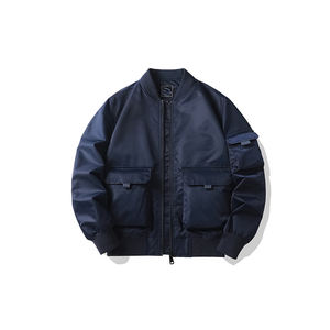 เสื้อแจ็คเก็ตบอมเบอร์ผู้ชายลายโลโก้แบบกำหนดเองสำหรับฤดูหนาว |   เสื้อแจ็คเก็ต OEM ซิปหนา กันน้ำ เป็นมิตรกับสิ่งแวดล้อม |   เสื้อผ้าสตรีทแวร์สมัยใหม่สำหรับ - Product Image 3