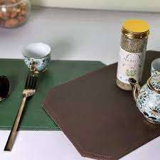 Nueva Llegada, Manteles Individuales de Cuero Puro de Lujo Hechos a Mano de la Mejor Calidad, Manteles Individuales de Cuero Personalizados, Manteles Individuales Decorativos de Cuero - Product Image 4