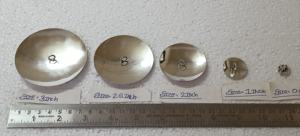 Conchos en laiton plaqué argent sur mesure de taille0,5 pouce à 3 pouces, idéaux pour les concepteurs de ceintures et pour la revente - Product Image 6