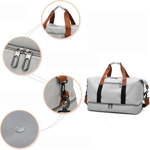 Bolsa de viaje deportiva ligera y cómoda multifuncional de diseño recién llegado, bolsas de gimnasio de Color único impermeables - Product Image 3