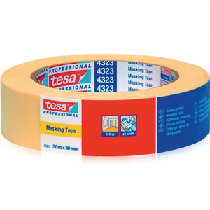 Cinta Adhesiva Crepé de Una Cara Ligera 70001-4000309021 Beige 50m de Longitud 30mm de Ancho Paquete de 10 - Product Image 3