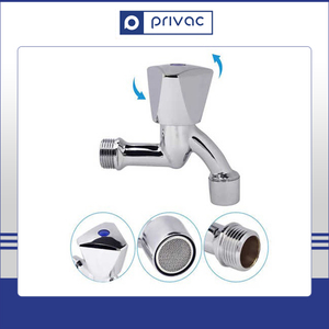 Grifo de manguera de lavadora de latón cromado, grifo de jardín, manguera, grifos de manguera, grifo de agua - Product Image 5