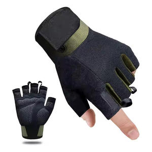 Guantes de Ciclismo de alta calidad, guantes de bicicleta de dedo corto, tela suave de malla, transpirables, absorbentes de golpes, gimnasio, activistas al aire libre - Product Image 1
