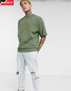 Fabricant de t-shirts tricotés à manches courtes personnalisés pour hommes 100% coton biologique à séchage rapide respirant coupe décontractée - Product Image 4