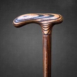 Bastón de madera ajustable a menudo con múltiples nudos, bastón de madera fuerte para ancianos por Standard International - Product Image 3