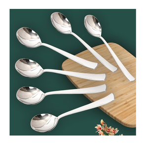 Cuchara de sopa de acero con espejo personalizada, juego de cubiertos de nuevo diseño personalizado de alta calidad, cuchara de sopa de boda personalizada - Product Image 2