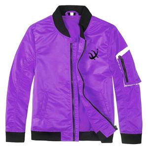 Chaqueta cortavientos ligera informal personalizada para hombre, chaqueta de talla grande impermeable de nailon con cuello levantado para otoño - Product Image 3
