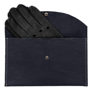 Guantes de conducción transpirables de cuero genuino para hombre, guantes de conducción de piel de cabra de alta calidad, precios razonables con logotipo personalizado - Product Image 5