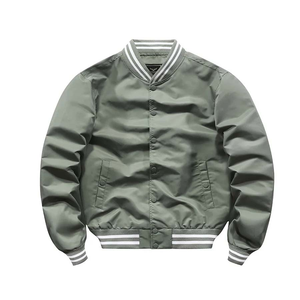 Personalizado Varsity Jacket Bordado Logo Mangas de cuero Lana Letterman Varsity Jacket Hombres Chaqueta de béisbol - Product Image 6
