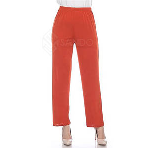 Pantalones acampanados de etiqueta privada para mujer, pantalones acampanados de Color sólido para mujer, pantalones acampanados con bolsillos laterales a la venta - Product Image 6