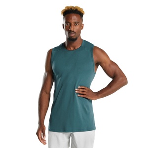 2024 camisetas sin mangas de gimnasio XL de algodón personalizadas para hombre, camiseta interior transpirable de secado rápido, estilo muscular informal, entrenamiento de Color personalizado - Product Image 1