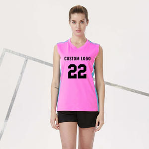 Hauts sans manches de volley-ball personnalisés hommes femmes maillot de football couleur unie sublimation volley-ball uniforme d'entraînement unisexe - Product Image 3
