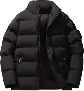 Chaqueta Acolchada Transpirable Ecológica para Hombre 2025 con Cuello Alto y Logotipo Frontal Personalizable, Mangas Largas, Invierno - Product Image 5